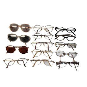Vintage Eyeglasses Sunglasses Lot Of 14 Mixed Styles Jordache Laura Ashley More